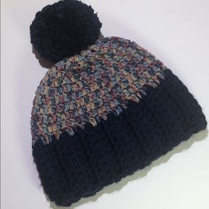 Winter Pom-Pom hat adult or teen handmade